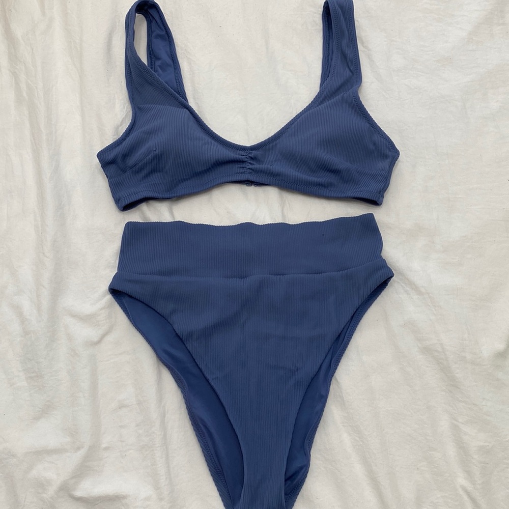 Aerie Two Piece High-Cut Bottoms Bathing Suit